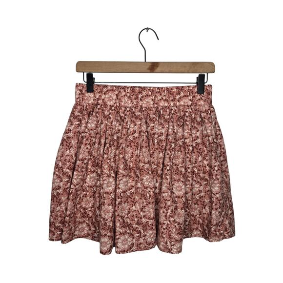 AMERICAN EAGLE Pleated Floral Print Mini Skirt Size Medium - Picture 3 of 8